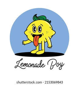 lemonade boy comic with tongue out