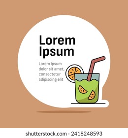 Limonade-Kartendesign. Vorlagendesign