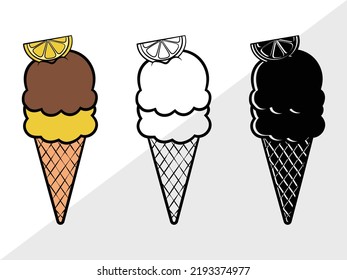 Ilustración de vectores imprimibles de Lemonade Clipart SVG SVG