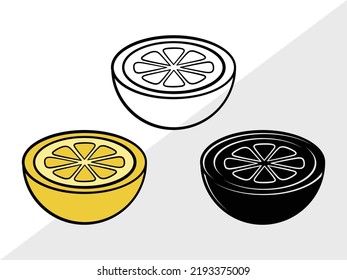 Lemonade Clipart SVG Printable Vector Illustration