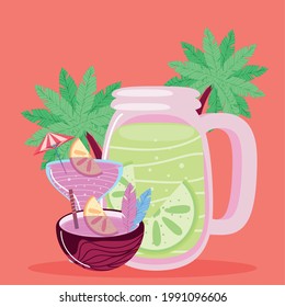 lemonade cocktail tropical drink summer