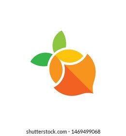 lemonade colorful geometric shadow design symbol logo vector