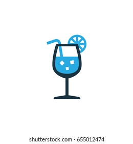 Lemonade Colorful Icon Symbol. Premium Quality Isolated Fresh Juice Element In Trendy Style.
