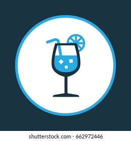 Lemonade Colorful Icon Symbol. Premium Quality Isolated Fresh Juice Element In Trendy Style.