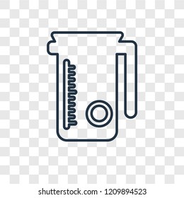 Lemonade concept vector linear icon isolated on transparent background, Lemonade concept transparency concept in outline style