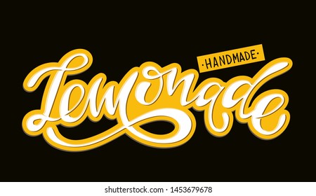  Lemonade - cute hand drawn doodle lettering label art poster banner
