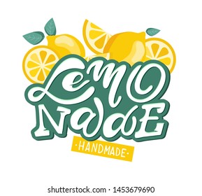  Lemonade - cute hand drawn doodle lettering label art poster banner