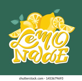  Lemonade - cute hand drawn doodle lettering label art poster banner