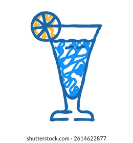 lemonade drink doodle icon sketch vector. lemonade drink sign. isolated symbol illustration