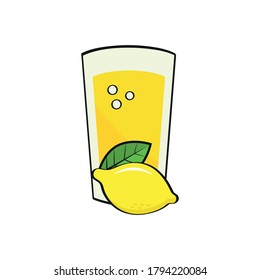 Limonade Drink Logo Design Vorlage.
