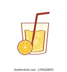 Lemonade Drink Logo Design Template.