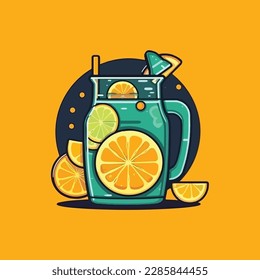 lemonade drink simple modern logo