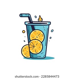 lemonade drink simple modern logo