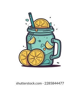 lemonade drink simple modern logo
