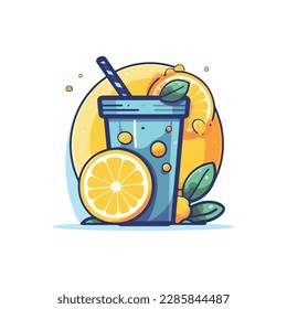 lemonade drink simple modern logo