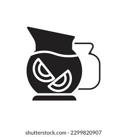 Lemonade Filled Icon Vector Illustration
