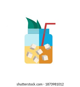 Lemonade flat icon. Color simple element from summer tourism collection. Creative Lemonade icon for web design, templates, infographics and more