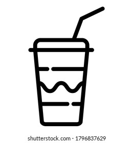 Lemonade Flat Icon Isolated On White Background