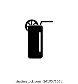 Lemonade flat vector icon. Simple solid symbol isolated on white background