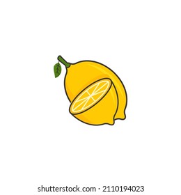 Lemonade fruit icon vector design templates on white background