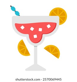 A LEMONADE GLASS VECTOR ICON