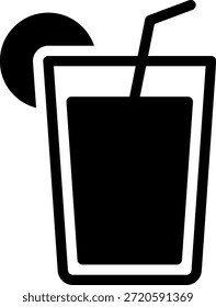ícone de glifo limonada ilustração vetor
