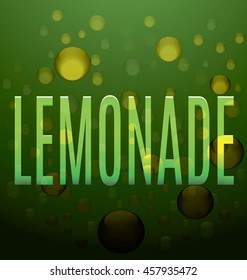 lemonade green text bubbles logo silhouette beverage