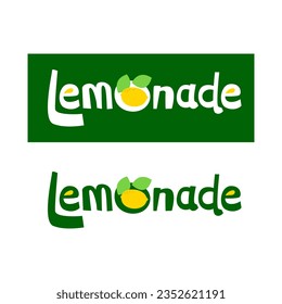 lemonade hand drawn lettering logo