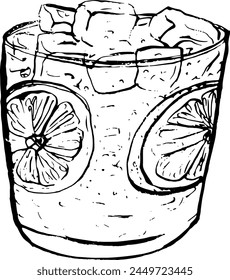 Lemonade hand drawn vector sketch illustration. Purchase poster, print, home decoration, menu cover, invitation, design template.