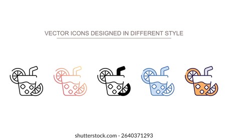Lemonade icon design with white background stock illustration