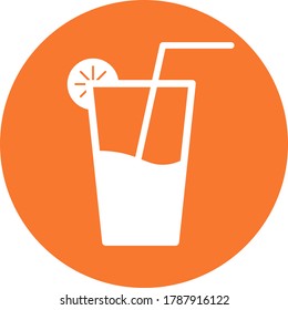 Die Limonade-Ikone flach eps10 für Web-Design und API-Nutzung