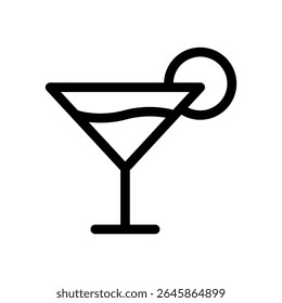 Lemonade Icon Fresh Drink Vector Line Style Symbol