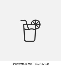 Lemonade icon isolated on background. Drink symbol modern, simple, vector, icon for website design, mobile app, ui. Vector Illustration