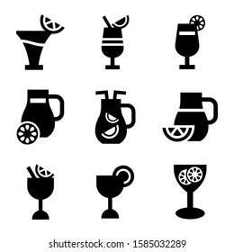 lemonade icon isolated sign symbol vector illustration - Collection of high quality black style vector icons
