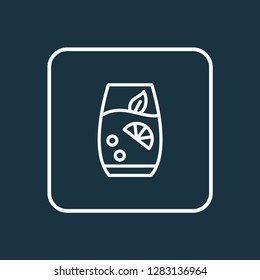 Lemonade icon line symbol. Premium quality isolated juice element in trendy style.