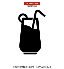 lemonade icon or logo isolated sign symbol vector illustration - high quality black style vector icons
