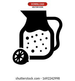 lemonade icon or logo isolated sign symbol vector illustration - high quality black style vector icons
