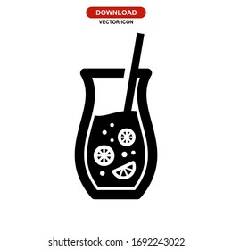 lemonade icon or logo isolated sign symbol vector illustration - high quality black style vector icons
