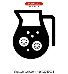 lemonade icon or logo isolated sign symbol vector illustration - high quality black style vector icons
