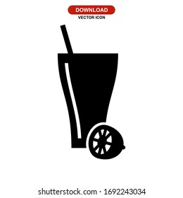 lemonade icon or logo isolated sign symbol vector illustration - high quality black style vector icons
