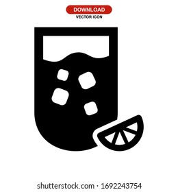 lemonade icon or logo isolated sign symbol vector illustration - high quality black style vector icons
