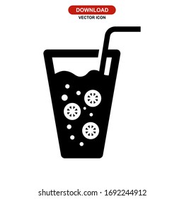 lemonade icon or logo isolated sign symbol vector illustration - high quality black style vector icons
