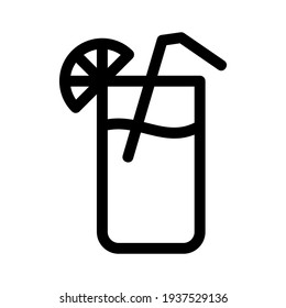 icono de limonada o logotipo símbolo de signo aislado ilustración vectorial de alta calidad estilo negro iconos vectoriales
