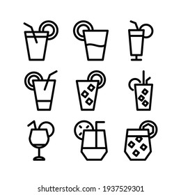 lemonade icon or logo isolated sign symbol vector illustration - Collection of high quality black style vector icons
