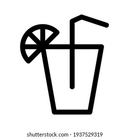lemonade icon or logo isolated sign symbol vector illustration - high quality black style vector icons
