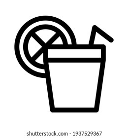 lemonade icon or logo isolated sign symbol vector illustration - high quality black style vector icons
