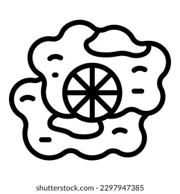 Lemonade icon outline vector. Austrian food. Austria cuisine