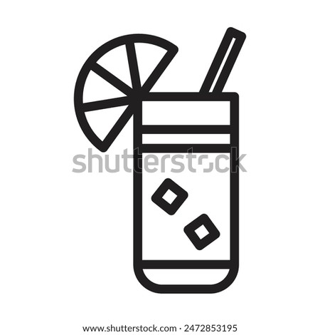 Lemonade Icon for Refreshing Beverages, Summer Drinks, and Citrus Flavors Graphics