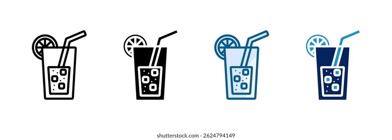Lemonade Icon Set Multiple Style Collection