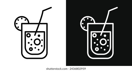 Lemonade Icon Set. Vector Illustration